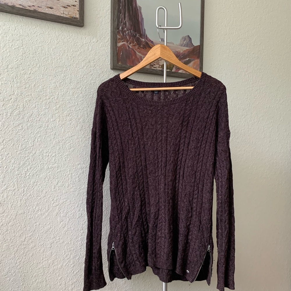 AE Purple Pullover Sweater